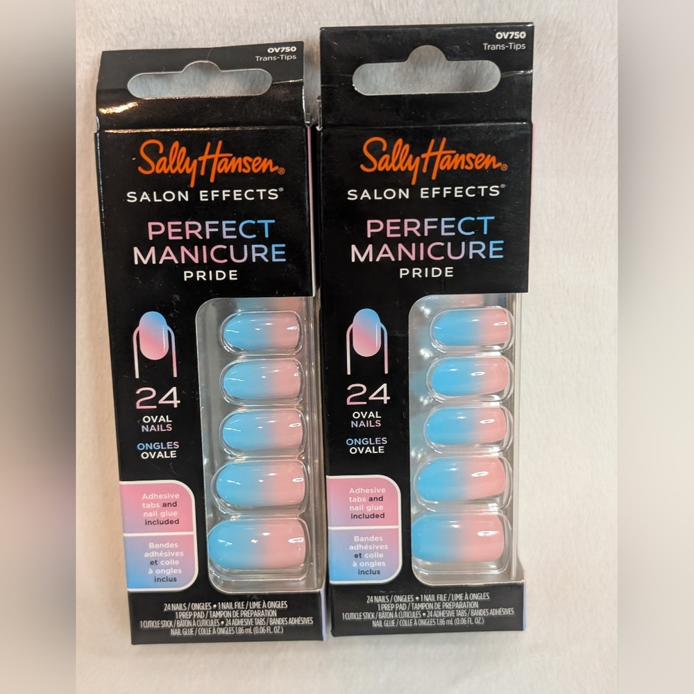 Sally Hansen Perfect Manicure Pride Oval Shape Acrylic Nail set of 2